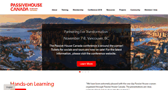 Desktop Screenshot of passivehousecanada.com
